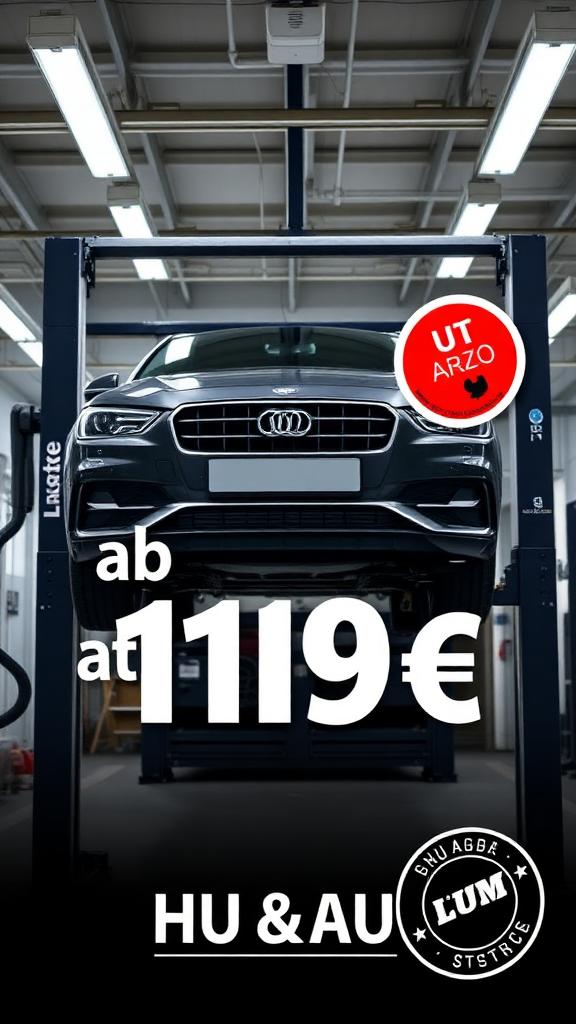 HU & AU für 119 € – TÜV/Dekra direkt im Haus