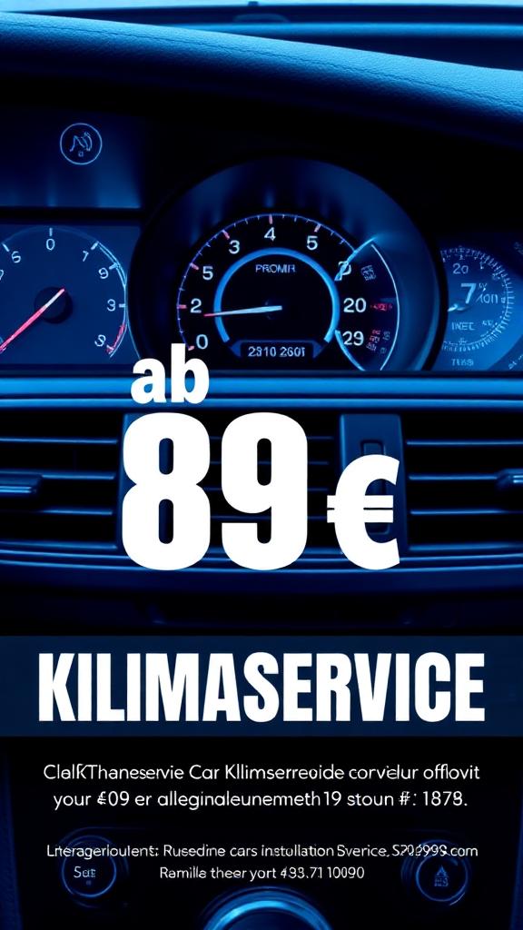 Klimaservice für 89 € – Inkl. Innenraumfilter & Desinfektion